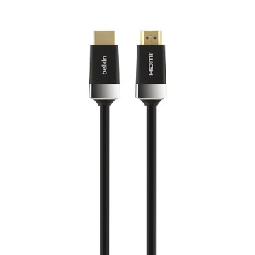 Belkin AV10050BT5M Advanced Series High Speed 4K HDMI Cable with Ethernet (5M) - Black, Ultra HD 4K @ 60Hz + HDR, 18Gbps Bandwidth,2 Years Warranty - Image 1
