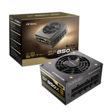Antec SF850X AU SFX 850w 80+ Gold, Fully-Modular, ATX 3.1, PCI-E 5.1, 92mm Silent Fan, Japanese Caps, Zero RPM, Compact Power Supply, PSU,7 Years Warranty 2024 - Image 1