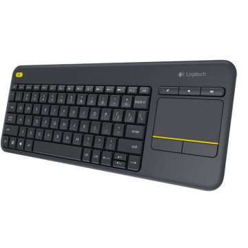 Logitech 920-007165 K400 Plus Wireless Keyboard with Touchpad & Entertainment Media Keys Tiny USB Unifying receiver for HTPC connected TVs replaces KBLT-K830BT - Image 1