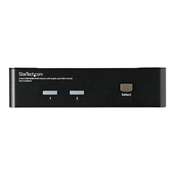 StarTech SV231HDMIUA 2 PORT KVM SWITCH, SINGLE DISPLAY, HDMI(3), USB(4), AUDIO, NO CABLES - Image 1