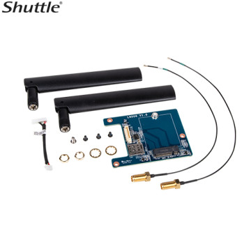 Shuttle WWN03 M.2 adapter, antennas and cables for M.2 LTE modules for DS20U series, DH32U series, DH470, DL20N series, DH610, DH670, DH610S, XH510G2 - Image 1