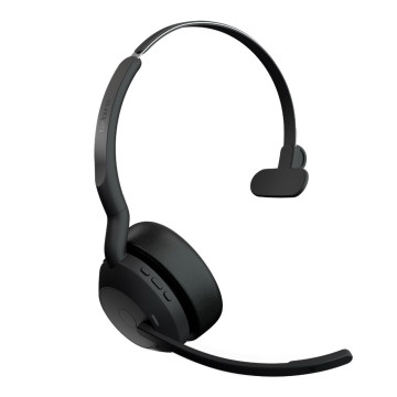 Jabra 25599-889-999 Evolve2 55, USB A, UC, Mono, Active Noise Cancellation (ANC), Link 380 Bluetooth Adapter ,30m Wireless Range, 18 Hours Battery Life - Image 1