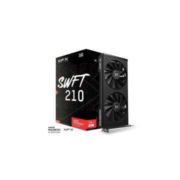 XFX RX-76PSWFTFY Speedster SWFT210 AMD Radeon RX 7600 Core Gaming Graphics Card with 8GB GDDR6 HDMI 3xDP, AMD RDNA™ 3 - Image 1