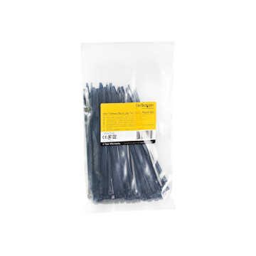 StarTech CBMZT6B 15CM CABLE TIES - 39MM DIA/18KG TENSILE STRENGTH/NYLON, 100PK 2YR - Image 1