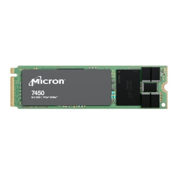 Micron (Crucial) MTFDKBA480TFR-1BC1ZABYYR Micron 7450 Pro 480GB Gen4 NVMe Enterprise SSD 2280 M.2 5000/700 MB/s R/W 280K/40K IOPS 800TBW 1DWPD 2M hrs MTTF Server Data Centre 5yrs - Image 1