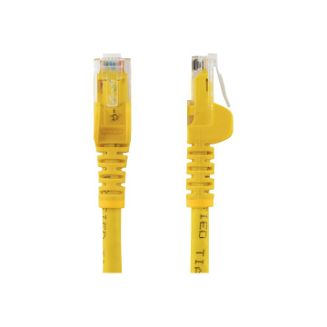 StarTech N6PATC50CMYL 0.5M CAT6 ETHERNET CABLE YELLOW 650MHZ SNAGLESS PATCH CORD LTW - Image 1