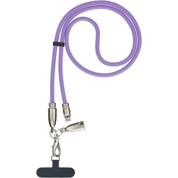 Alogic ATCCLY-LV Tether USB-C to C Lanyard Data and Charge Cable 60W 480Mbps - 1.2M Lavender - Image 1