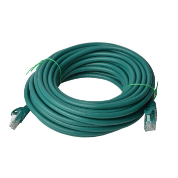 8ware PL6A-50GRN CAT6A Cable 50m - Green Color RJ45 Ethernet Network LAN UTP Patch Cord Snagless - Image 1