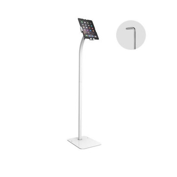 Brateck PAD33-02 Universal Anti-Theft tablet floor stand compatible with most 7.9'-11' Tablets-White 220x300x1238mm Anti-Theft Locking Screw - Image 1