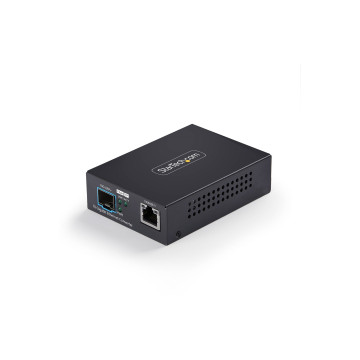 StarTech MCM10GSFP2 10GBE SFP+ FIBER MEDIA CONVERTER, 10 GIGABIT ETHERNET RJ-45 TO 10GBASE-X SFP+ - Image 1