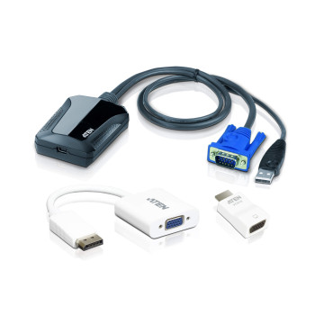 Aten CV211CP-AT Laptop USB KVM Console Crash Cart Adapter IT Kit - Image 1