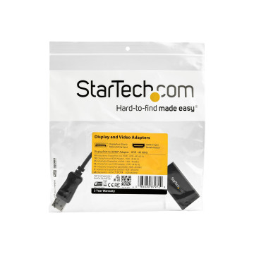 StarTech DP2HD4K60H DP 1.4 TO HDMI 2.0B ADAPTER, HDR, 4K 60GHZ, BLACK, 3YR - Image 1