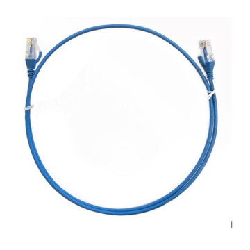 8ware CAT6THINBL-1.5M CAT6 Thin Cable 1.5m / 150cm - Blue Color Premium RJ45 Ethernet Network LAN UTP Patch Cord 26AWG for Data - Image 1