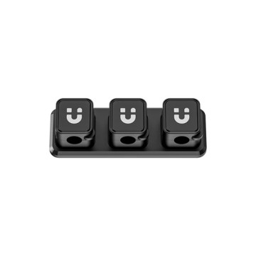 UNITEK T1117ABK01 SnapHold Magnetic Cable Clips with Base - Image 1