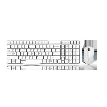 Rapoo X1800S-WHITE X1800S 2.4GHz Wireless Optical Keyboard Mouse Combo Black - 1000DPI Nano - Image 1