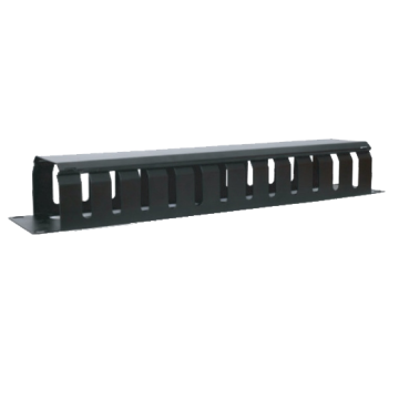 LDR WB-CA-05 1U 19' Cable Management Rail 24 Slot Shallow (Plastic) - 1U - Image 1