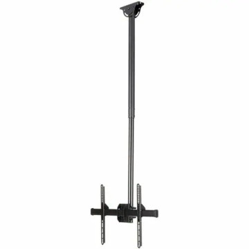 StarTech FLATPNLCEIL TV Ceiling Mount, Full-Motion Hanging Single Screen Vesa Mount for 32"-75" TVs / Displays - Height Adjustable Telescopic Pole - Full motion single TV ceiling mount for VESA displays up to 75" - Adjust. telescopic pole, 3.5'  - Image 1