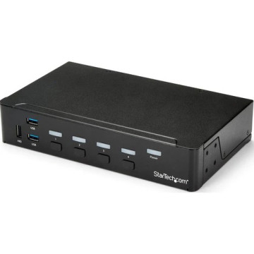 StarTech SV431HDU3A2 4 Port HDMI KVM - HDMI KVM Switch - 1080p - USB 3.0 & Audio Support - KVM Video Switch - Image 1