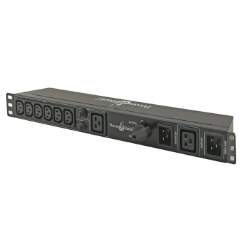 PowerShield PSMBS3K Rack Mount Bypass Switch Plus Hot Swap PDU for 3kVA, 1U, 15Amp Input, facilitates safe maintenance procedures - Image 1