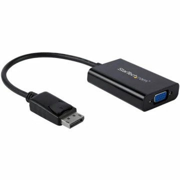 StarTech DP2VGAA DisplayPort to VGA Adapter with Audio - DP to VGA Converter - 1920x1200 - 1 x 20-pin DisplayPort 1.2 Digital Audio/Video - Male - 1 x 15-pin HD-15 - Female, 1 x Mini-phone Audio - Female, 1 x 5-pin Micro USB Type B - Female - Bl - Image 1