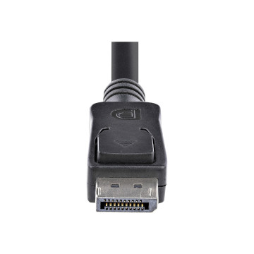 StarTech DISPL1M 1M DISPLAY1.2 CABLE WITH LATCH, 4K, SUPPORT DPCP, HDCP, MULTI STREAM, LTW - Image 1
