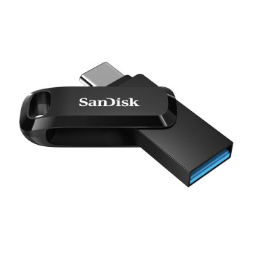 Sandisk SDDDC3-032G-G46 32GB Ultra Dual Drive Go 2-in-1 USB-C & USB-A Flash Drive Memory Stick 150MB/s USB3.1 Type-C Swivel for Android Smartphones Tablets Macs PCs - Image 1