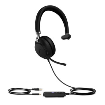 Yealink TEAMS-UH38-M UH38 Mono Mode USB and Bluetooth Headset, USB-A,Teams Call Controller with Built-In Battery Dual Noise-Canceling Mics, Busy Light, Teams EOL - Image 1