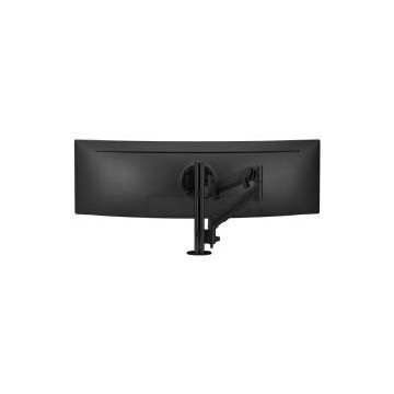 Atdec AWMS-HX40-G-B Single Monitor Heavy-Duty Dynamic Arm on Medium Post - Grommet Clamp - Black - Image 1