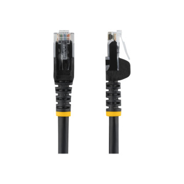 StarTech N6PATC2MBK 2M CAT6 ETHERNET CABLE BLACK 650MHZ 100W SNAGLESS PATCH CORD, LTW - Image 1
