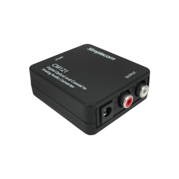 Simplecom CM121 Digital Optical Toslink and Coaxial to Analog RCA Audio Converter - Image 1