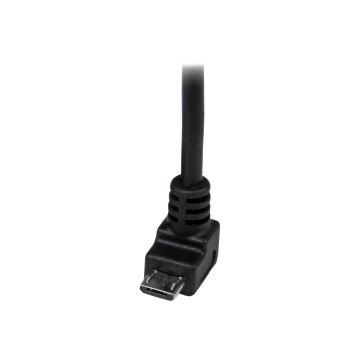 StarTech USBAUB2MD 2M MICRO USB CABLE - A TO DOWN ANGLE MICRO B - Image 1
