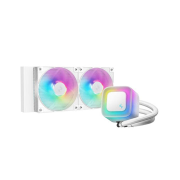 DEEPCOOL R-LE240-WHAMMN-G-2 LE240 V2 Liquid Cooler 240mm 6th Gen Pump up to 3400 PWM, Hydro Bearing, IntelLGA1851/1700/1200/1151/1150/1155, AMDAM5/AM4 - Image 1