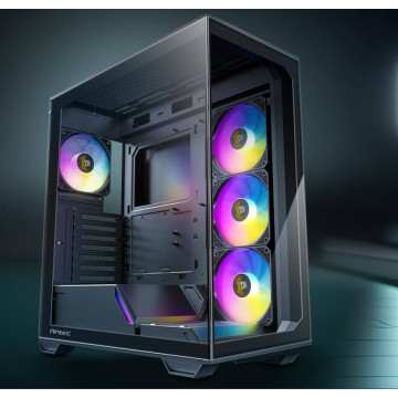 Antec C3-ARGB C3 ARGB - Black, Mid Tower, ATX/Micro-ATX/ITX, 270° Tempered Glass, USB-C, 4× PWM ARGB Fans, 360mm Radiator, 2Yr Wty - Image 1