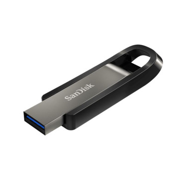 Sandisk SDCZ810-256G-G46 256GB Extreme GO USB3.2 Metal Flash Drive USB-A 400MB/s SecureAccess™ encryption software2 Lifetime Lifetime Warranty Black - Image 1