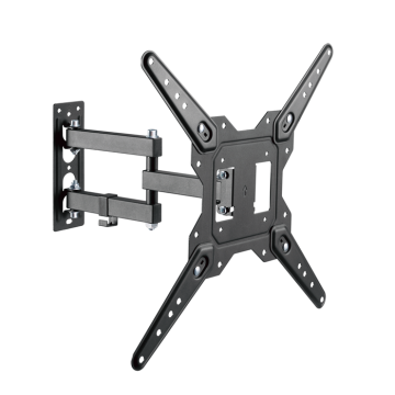 Brateck LPA68-443 Economical Full-Motion TV Wall Mount, Fit Screen Size: 23'-55' Up to 30 KG, Fine Texture Black,382x430x430mm (new) - Image 1