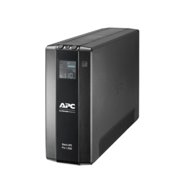 APC BR1300MI Back-UPS Pro 1300VA/780W Line Interactive UPS, Tower, 230V/10A Input, 8x IEC C13 Outlets, Lead Acid Battery, LCD, AVR - Image 1
