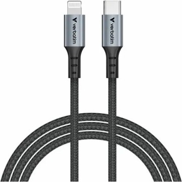 Verbatim 31844 120CM USB-C TO LIGHTNING CABLE - BLACK - Image 1