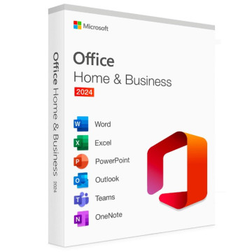 Microsoft EP2-06629 Office Home & Business 2024 English APAC Medialess Retail New. Includes Word, Excel, PowerPoint, Outlook for PC and Mac - Image 1