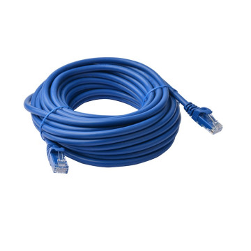 8ware PL6A-15BLU CAT6A Cable 15m - Blue Color RJ45 Ethernet Network LAN UTP Patch Cord Snagless - Image 1