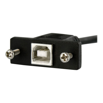 StarTech USBPNLBFBM3 3 FT PANEL MOUNT USB CABLE B TO B - F/M - Image 1