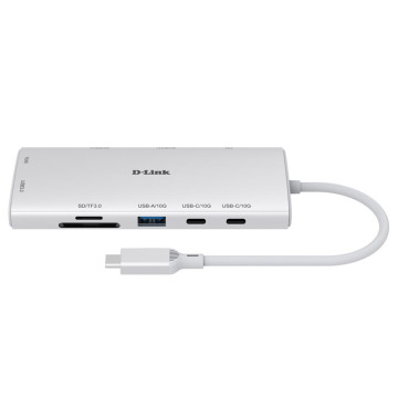 D-Link DUP-A01 10-in-1 USB-C Hub with Dual 4K - Image 1