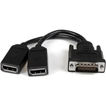 StarTech DMSDPDP1 8" (20 CM) DMS-59 TO DUAL DISPLAYPORT ADAPTER CABLE - 4K X 2K VIDEO - LFH DMS - Image 1