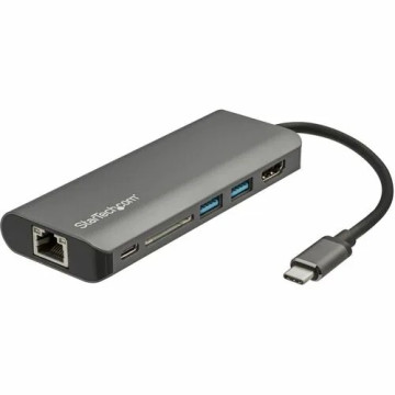 StarTech DKT30CSDHPD3 USB C Multiport Adapter - USB Type-C Travel Dock to 4K HDMI, 3x USB Hub, SD, GbE, 100W PD 3.0 Pass-Through - Mini Laptop Dock - USB-C multiport adapter to 4K HDMI, GbE, 2 USB-A, USB-C (Data/100W Power Delivery 3.0 Passthrou - Image 1