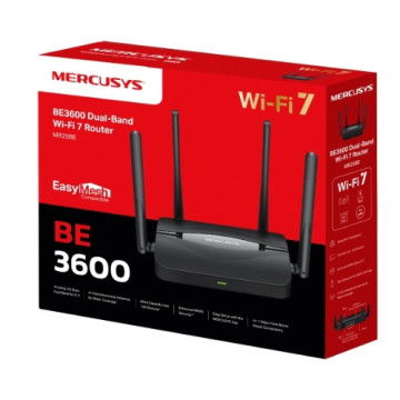 TP-LINK MR25BE Mercusys BE3600 Dual Band Wi-Fi 7 Router , 3.6 Gbps Mbps Dual-Band Speeds - Image 1