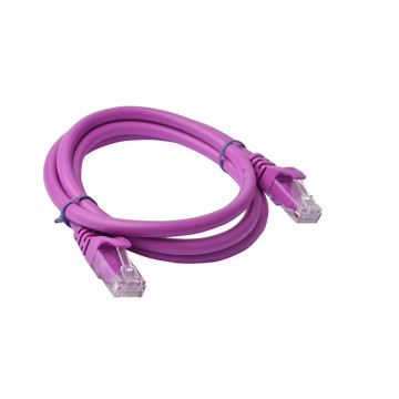 8ware PL6A-1PUR CAT6A Cable 1m - Purple Color RJ45 Ethernet Network LAN UTP Patch Cord Snagless - Image 1