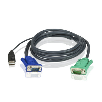 Aten 2L-5202U KVM Cable 1.8m with VGA & USB to 3in1 SPHD - Image 1