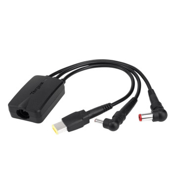 Targus ACC1009AUX 3-Way Active DC Charging Cable 3 Pin - Accommodates up to 3 different Power Tips/SecureFix clips for Semi-Permanent - Image 1