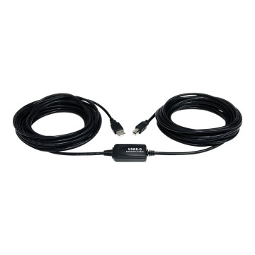 StarTech USB2HAB30AC 9M USB2.0 A TO USB2.0 B CABLE, M/M, ACTIVE, LTW - Image 1
