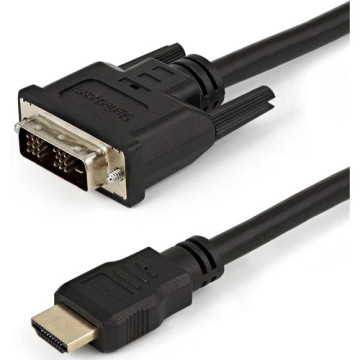 StarTech HDDVIMM150CM 1.5M HDMI TO DVI-D ADAPTER CABLE, BLACK, LTW - Image 1