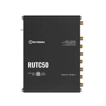 Teltonika RUTC50200300 RUTC50 5G Ultra-high Cellular, Dual-Band Wi-Fi 6 with Multi-User MIMO, Dual SIM, Ultra-high cellular speeds of up to 3.4 Gbps, PSU included - Image 1